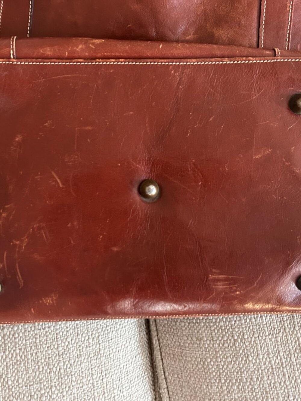 Italian Genuine Leather Travel Bag/Tote - Picture 3 of 7